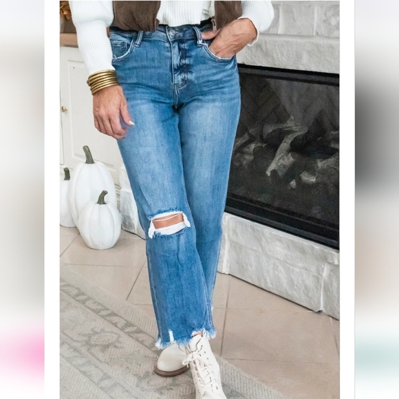 Lovervet by Vervet NWTs High Rise Dad Denim Jeans | - Picture 5 of 7